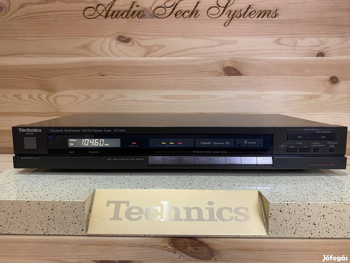 Technics ST-G40 hifi sztereó rádió tuner. 