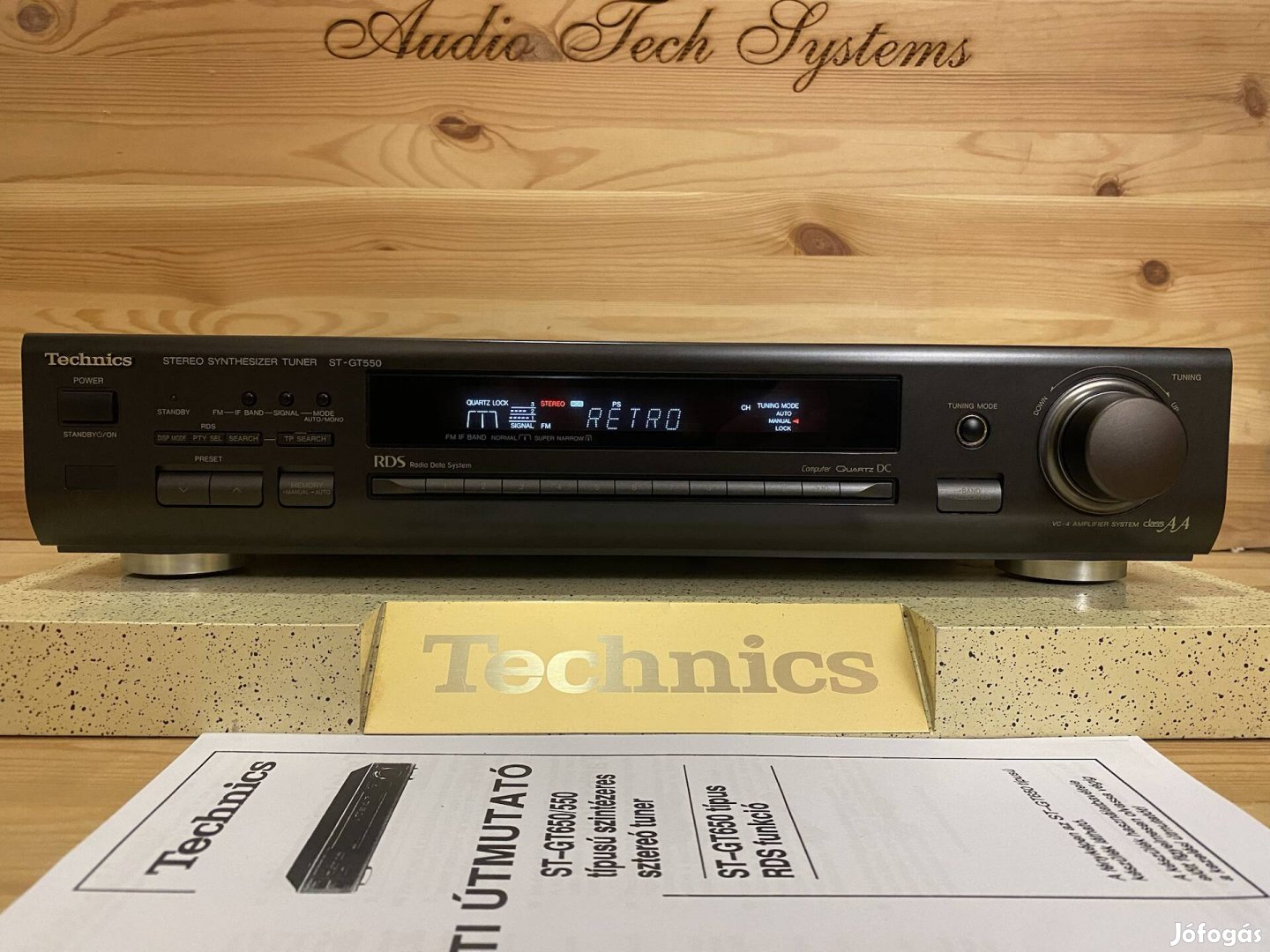 Technics ST-GT550 RDS funkciós rádió tuner