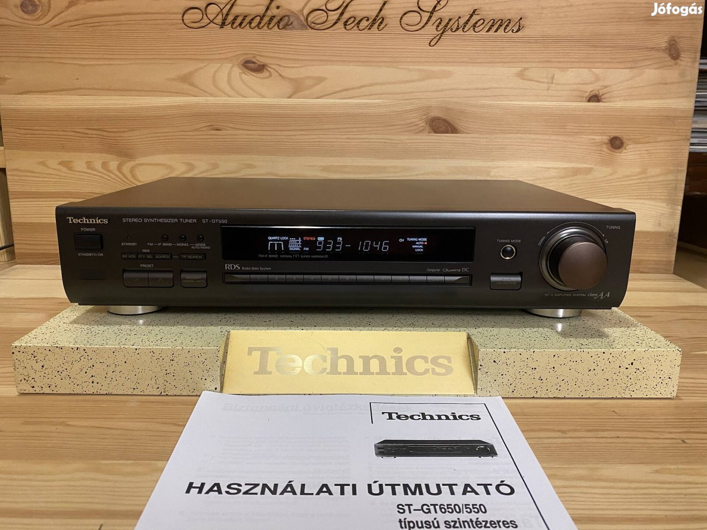 Technics ST-GT550 RDS-s hifi sztereó rádió tuner