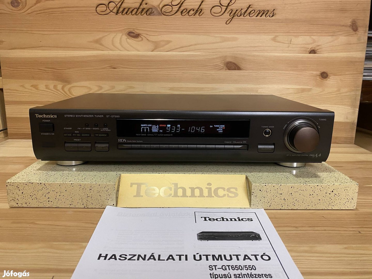 Technics ST-GT550 RDS-s radió tuner. 