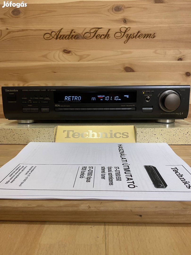 Technics ST-GT650 RDS funkciós hifi sztereó rádió tuner