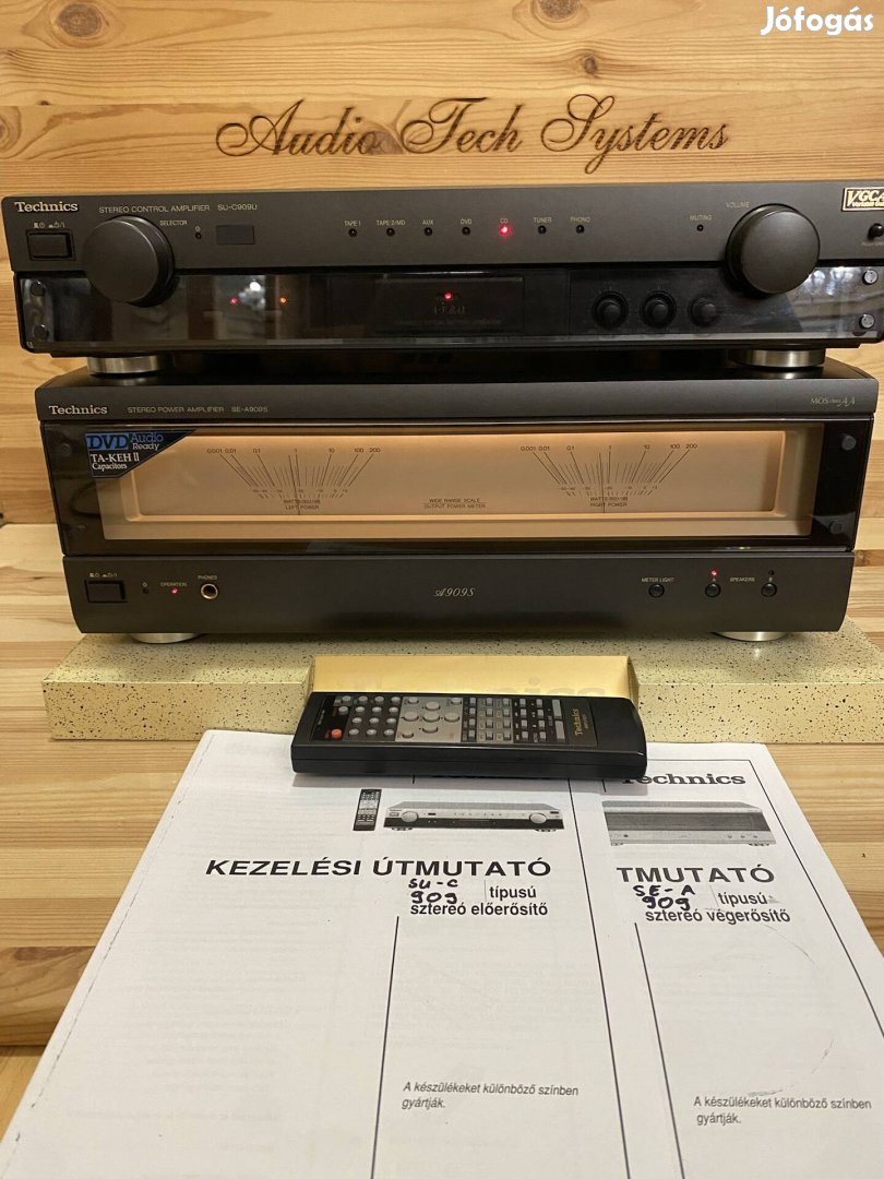 Technics SU-C909-SE-A909 előerősítővégerősítő páros 2