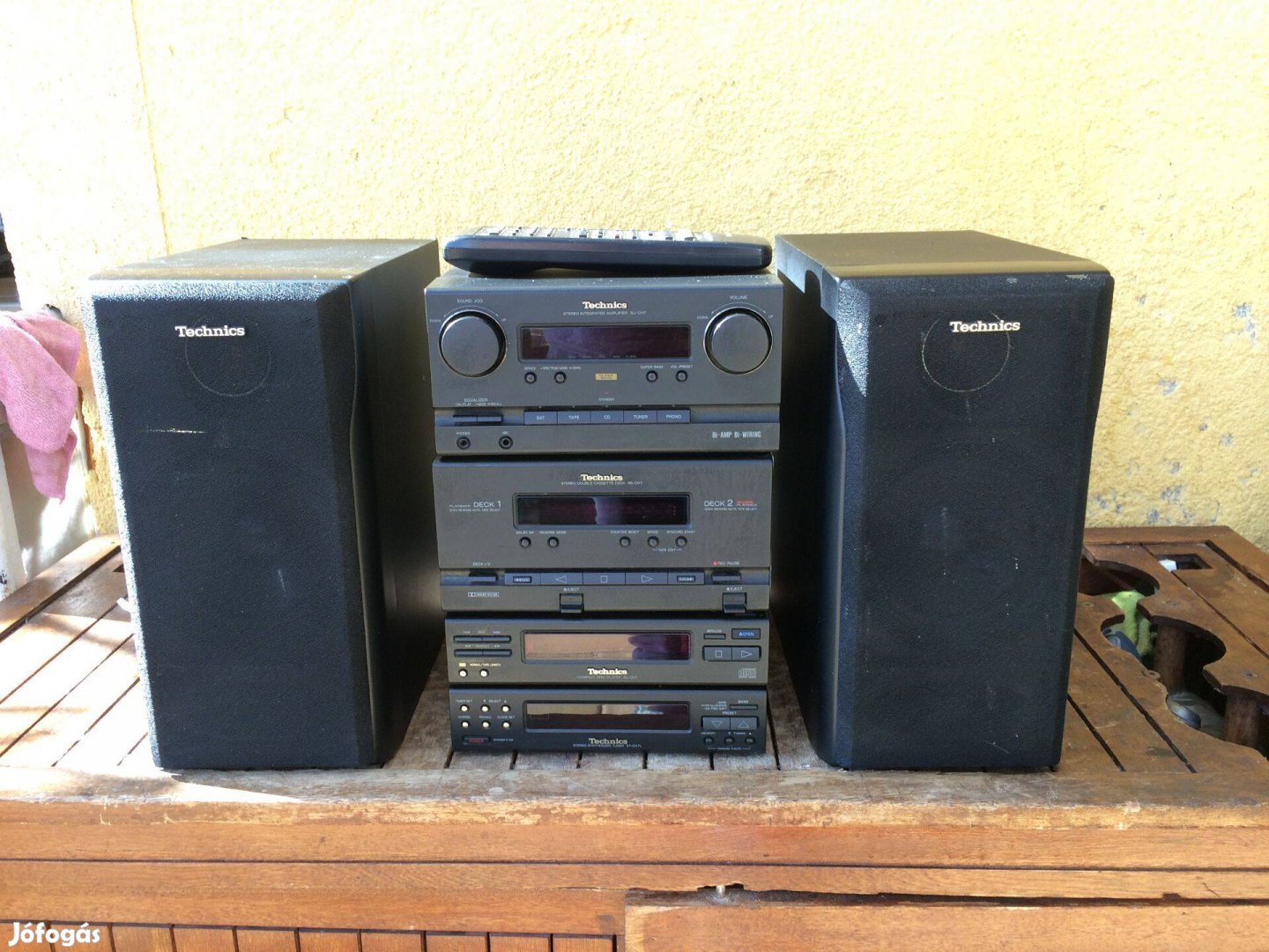 Technics SU-CH07 Hifi Cd, Kazetta, Rádió Aux Gyári Táv Gyüjtői darab!