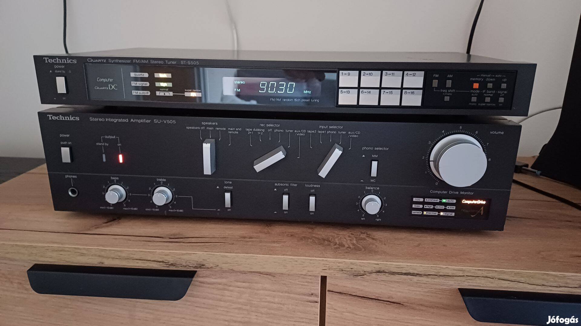 Technics SU-V505 erősítő + Technics ST-505 AM/FM tuner