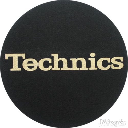 Technics Slipmats Logo Gold