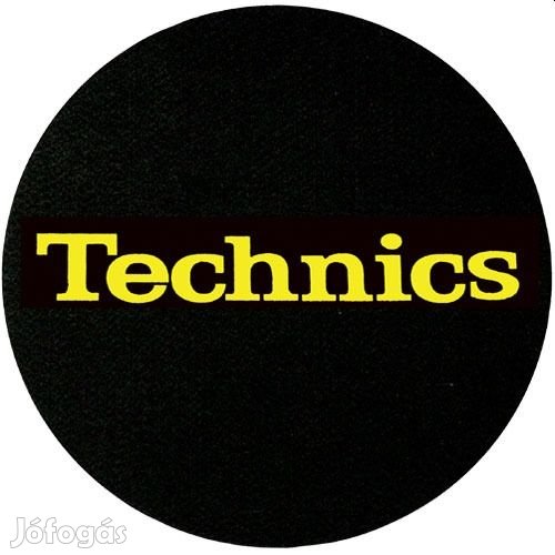 Technics Slipmats Logo Yellow