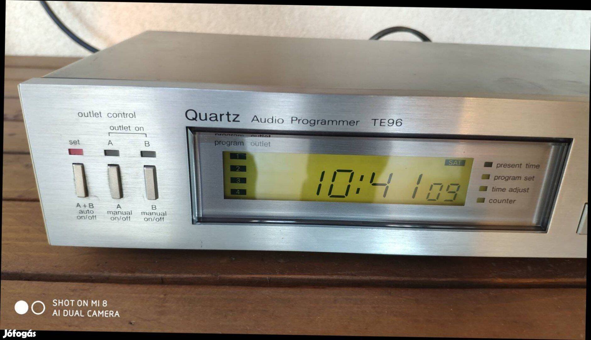 Technics /Panasonic TE 96 Audio Programmer Timer ! Cserélhető