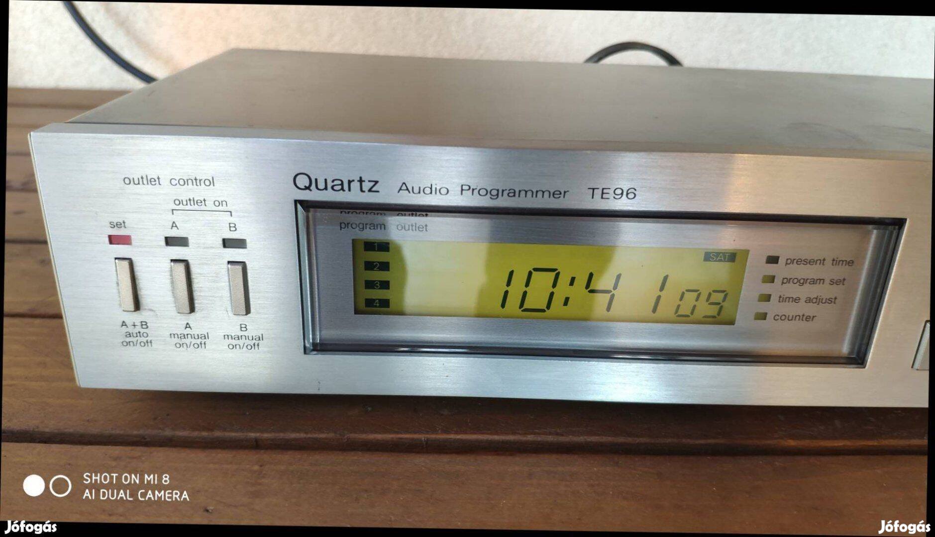 Technics /Panasonic TE 96 Audio Programmer Timer ! Cserélhető