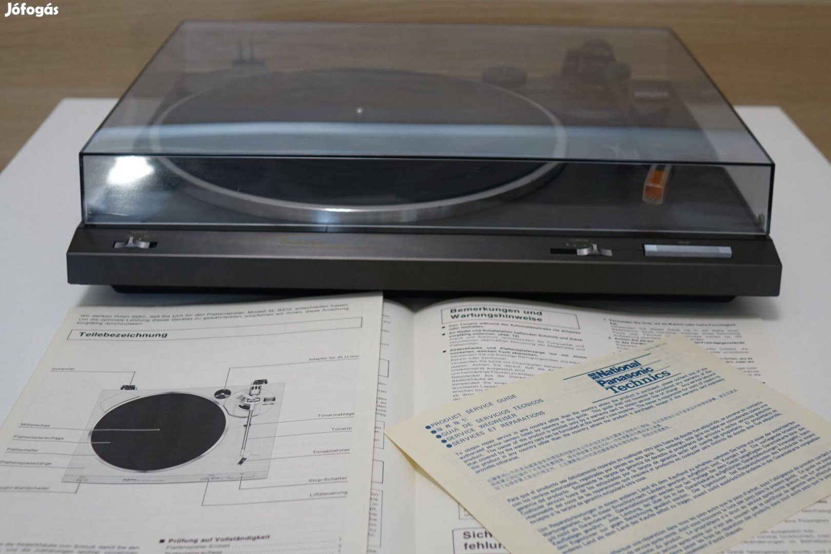 Technics bakelitlejátszó sl B210