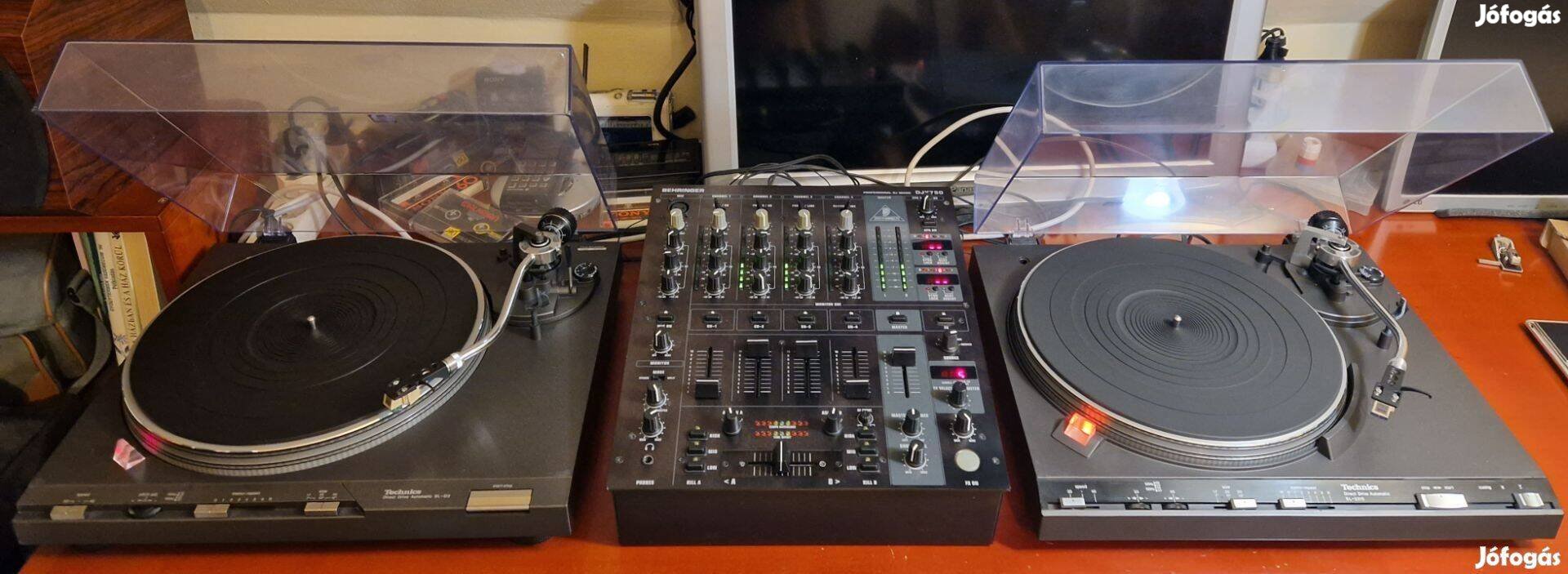 Technics lemezjátszó k DD SL 1210 mk2 motoros és keverők