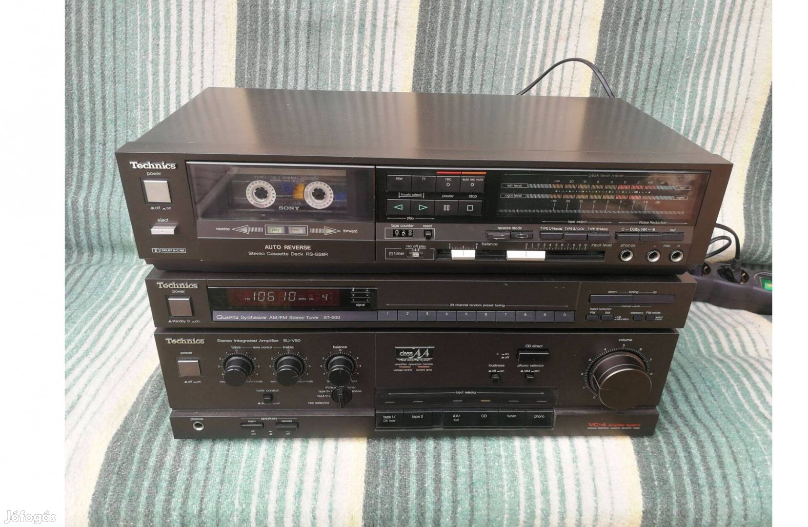 Technics torony SU-V50, ST600, RS-B28R nagyon szép, eladó