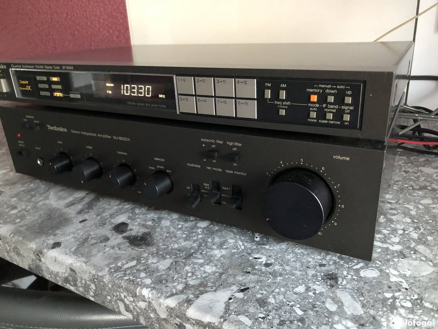 Technics vintage erősítő tuner hifi