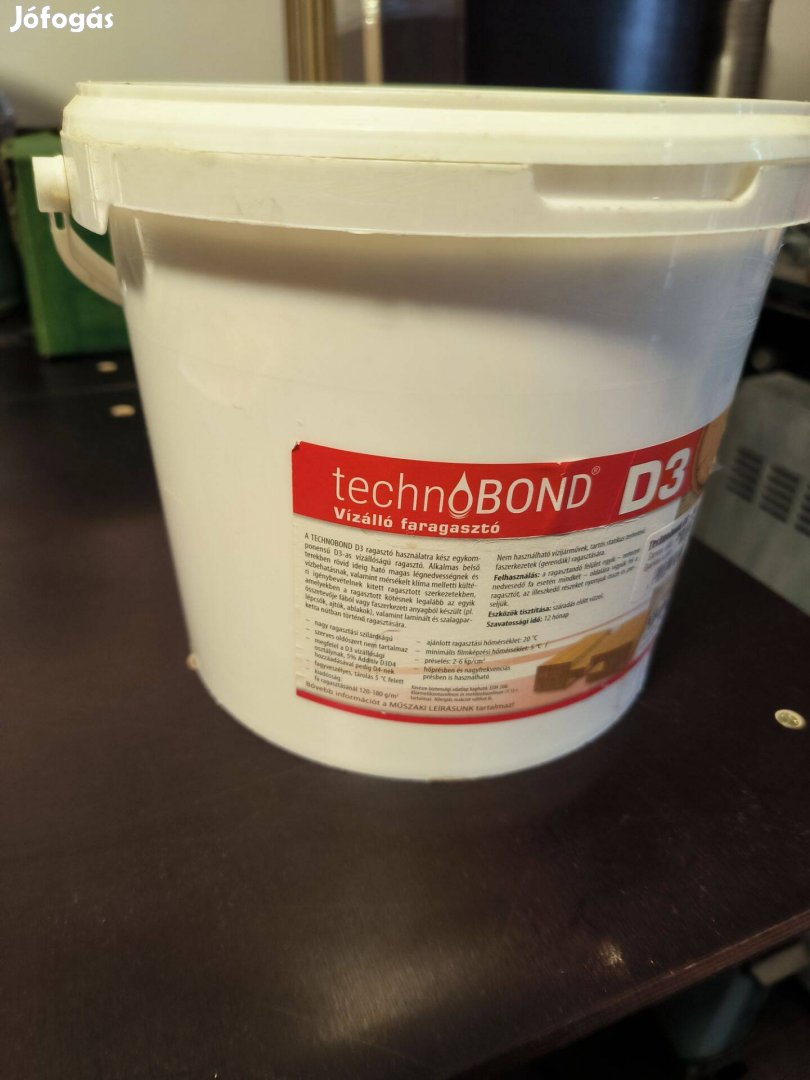 Technobond D3 vízálló faipari ragasztó 5 kg