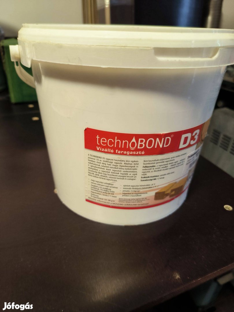 Technobond D3 vízálló faipari ragasztó 6 kg
