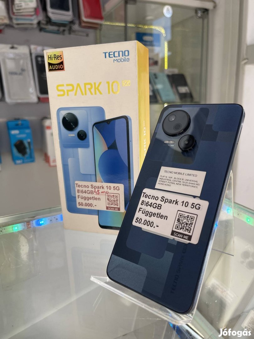 Tecno Spark 10 5G Új null perces