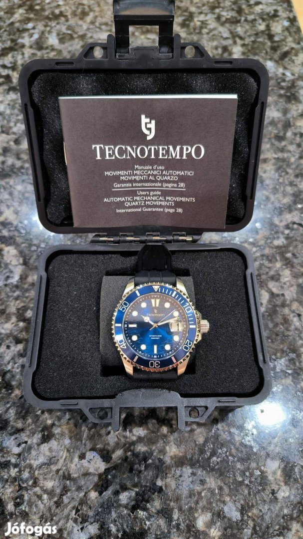 Tecnotempo Automatic Diver 500m, zafír üveg, hélium szelep,10/10