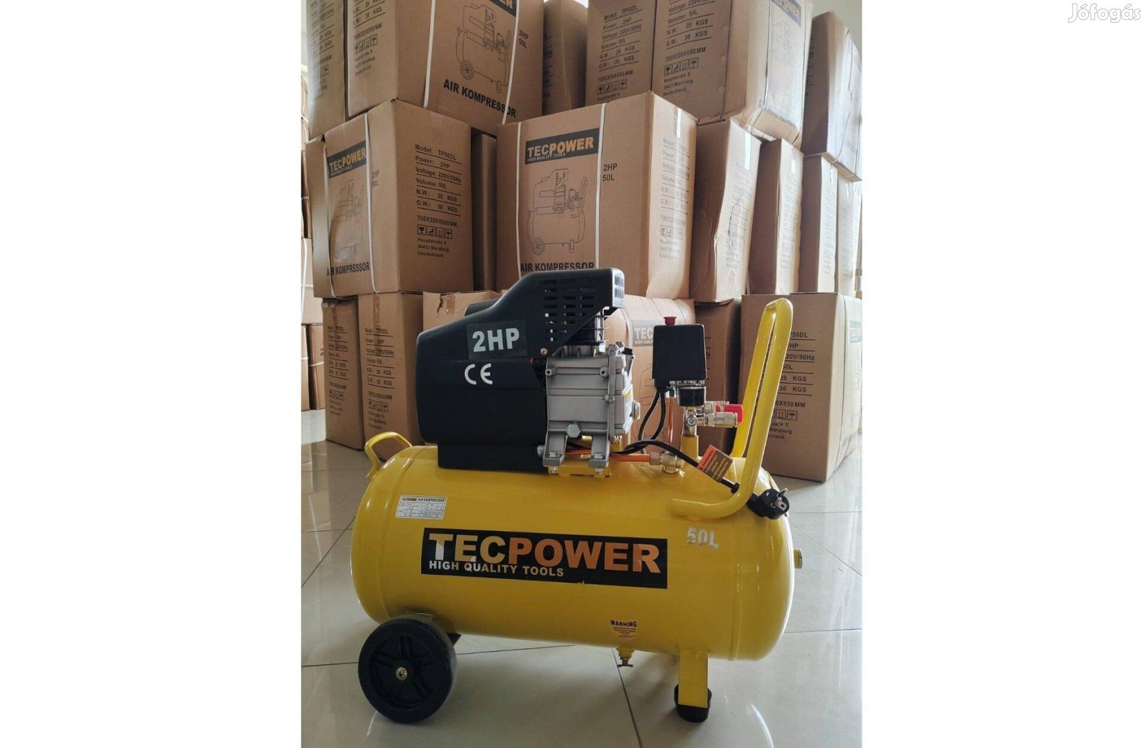 Tecpower 50L olajos kompresszor