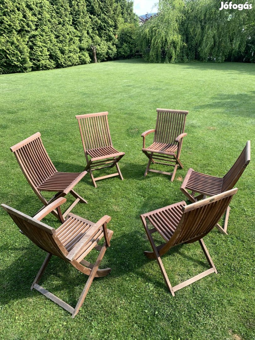 Tectona kerti fa székek eladók