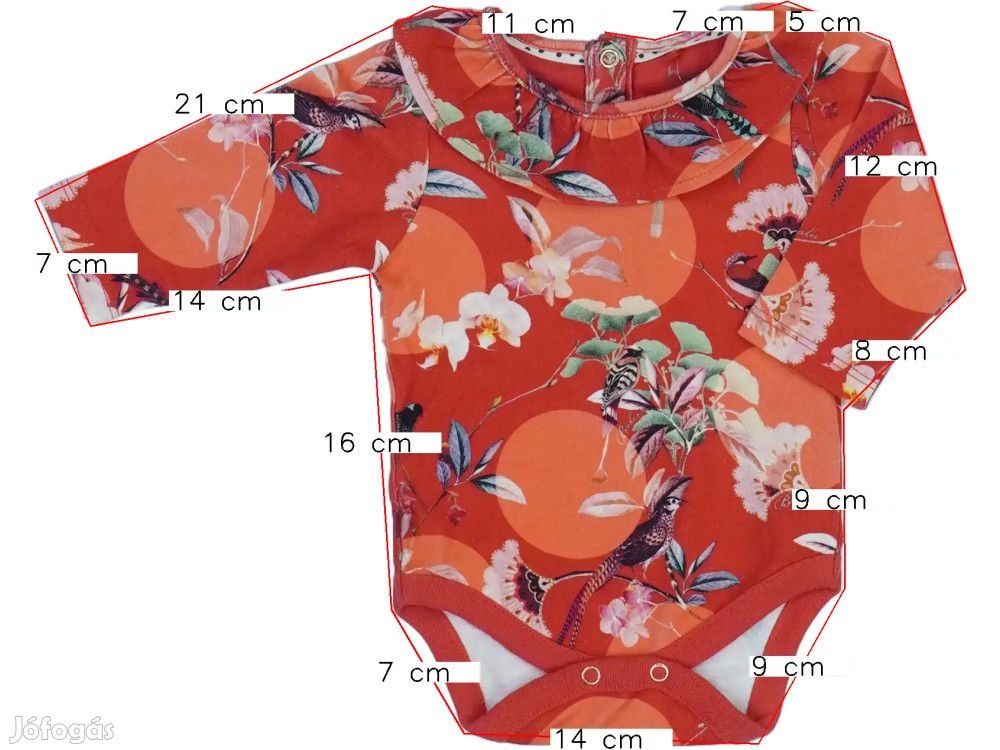 Ted Baker Új (címkés) Lány Hosszú ujjú body (Méret: 62)