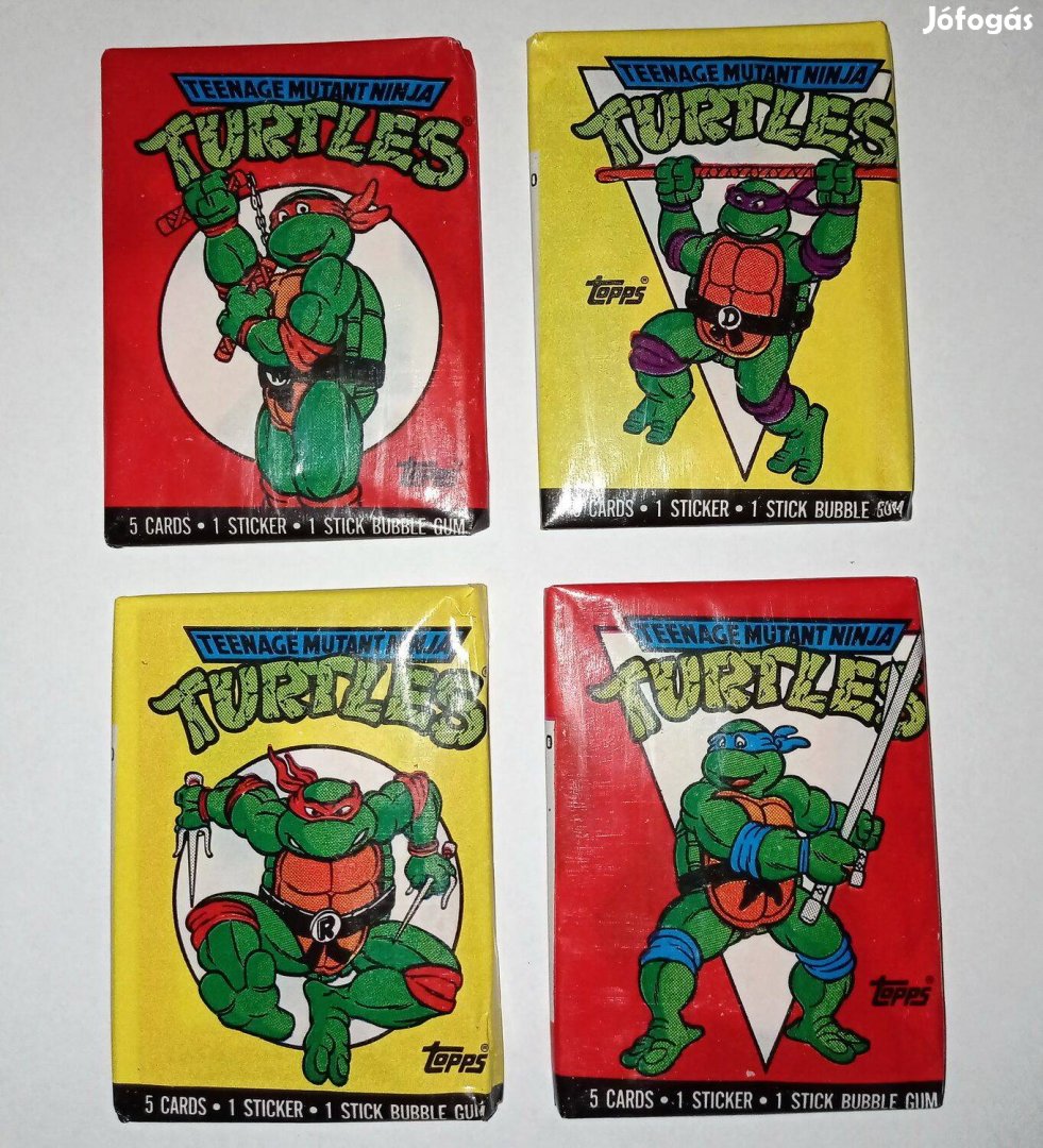 Teenage Mutant Ninja Turtles Cartoon Cards bontatlan kártya csomagok
