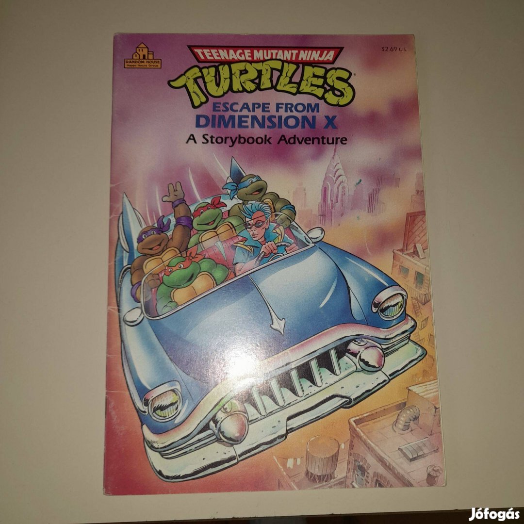 Teenage Mutant Ninja Turtles angol nyelvű képeskönyv 1988