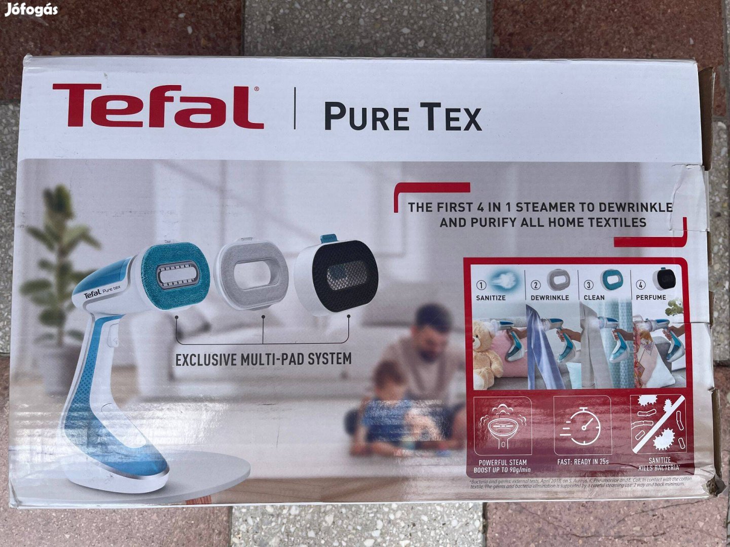 Tefal DT9530E1 Pure Tex ruhagőzölő, kézigőzölő, gőzvasaló - új