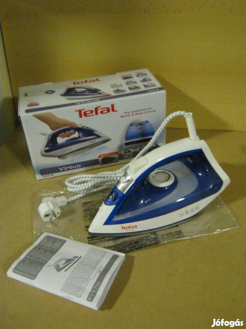 Tefal FV-1711E0 Virtuo Gőzölős Vasaló, jótállással. Új! klm