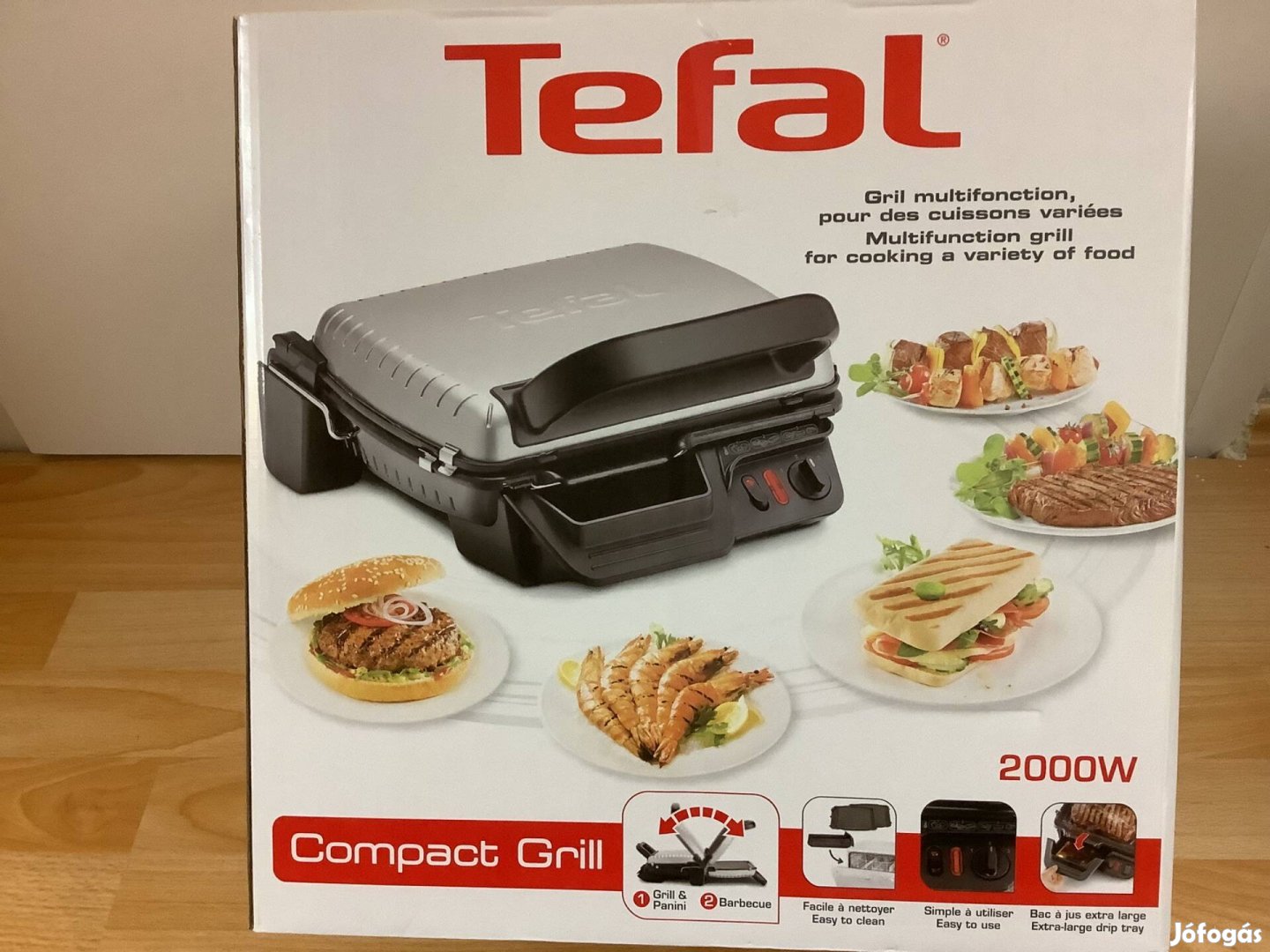 Tefal GC 3050 asztali grill, csomagolt, új állapotban