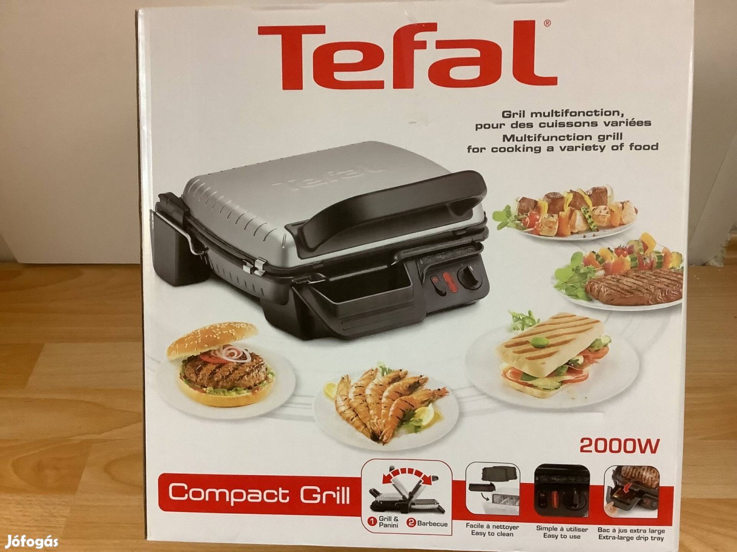 Tefal GC 3050 asztali grill új, csomagolt állapotban