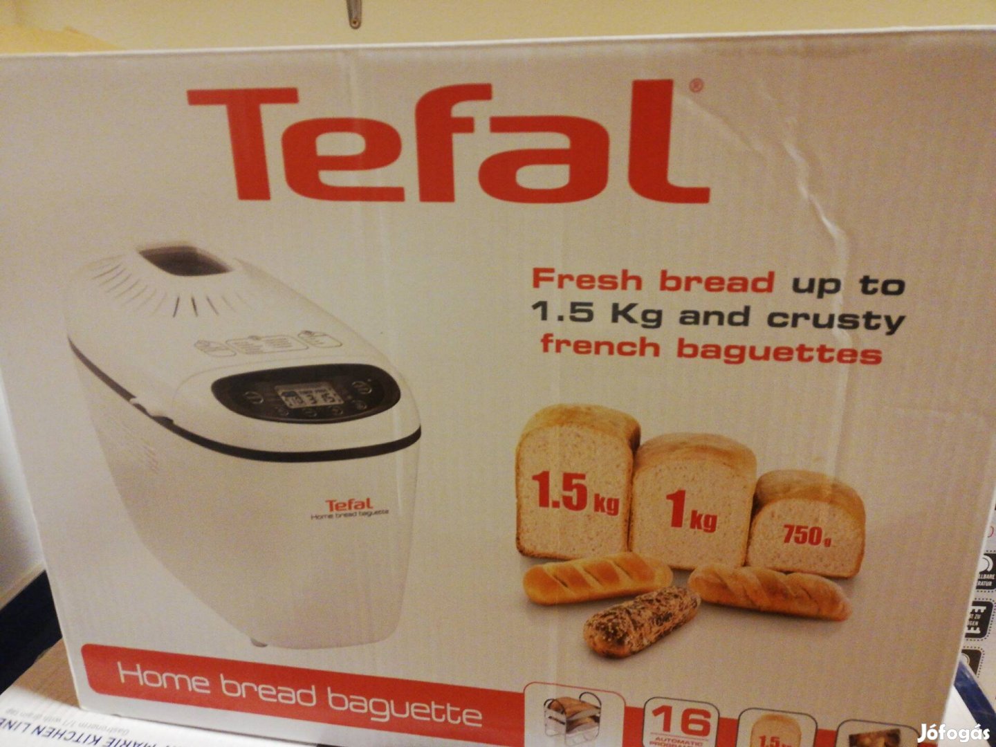 Tefal Kenyérsütőgép 750G-1,5 KG 1600W