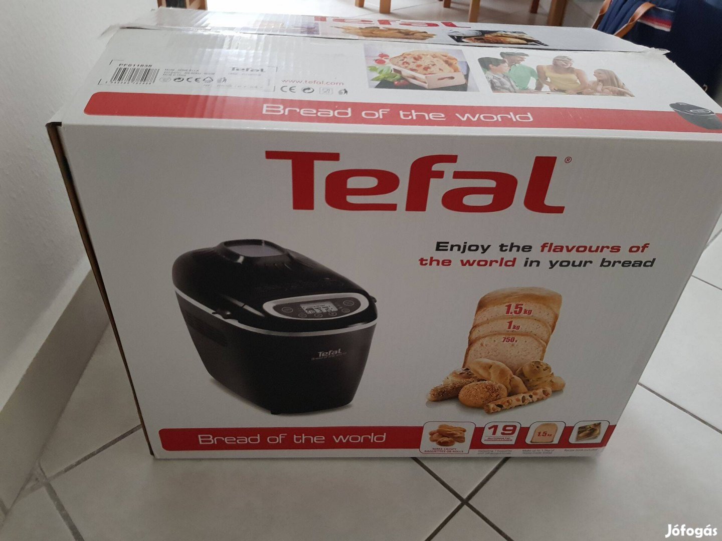 Tefal PF611838 Bread of The World kenyérsütő újszerű állaporban