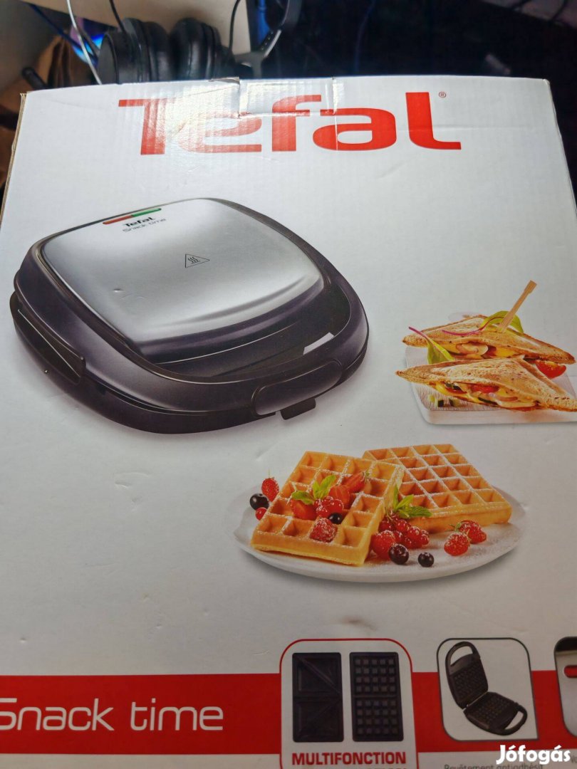 Tefal SW341D12 Snack Time szendvicssütő új