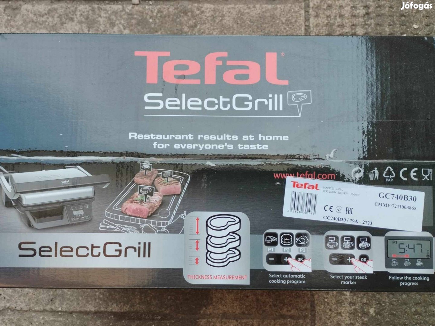 Tefal Select Grill elektromos grillsütő