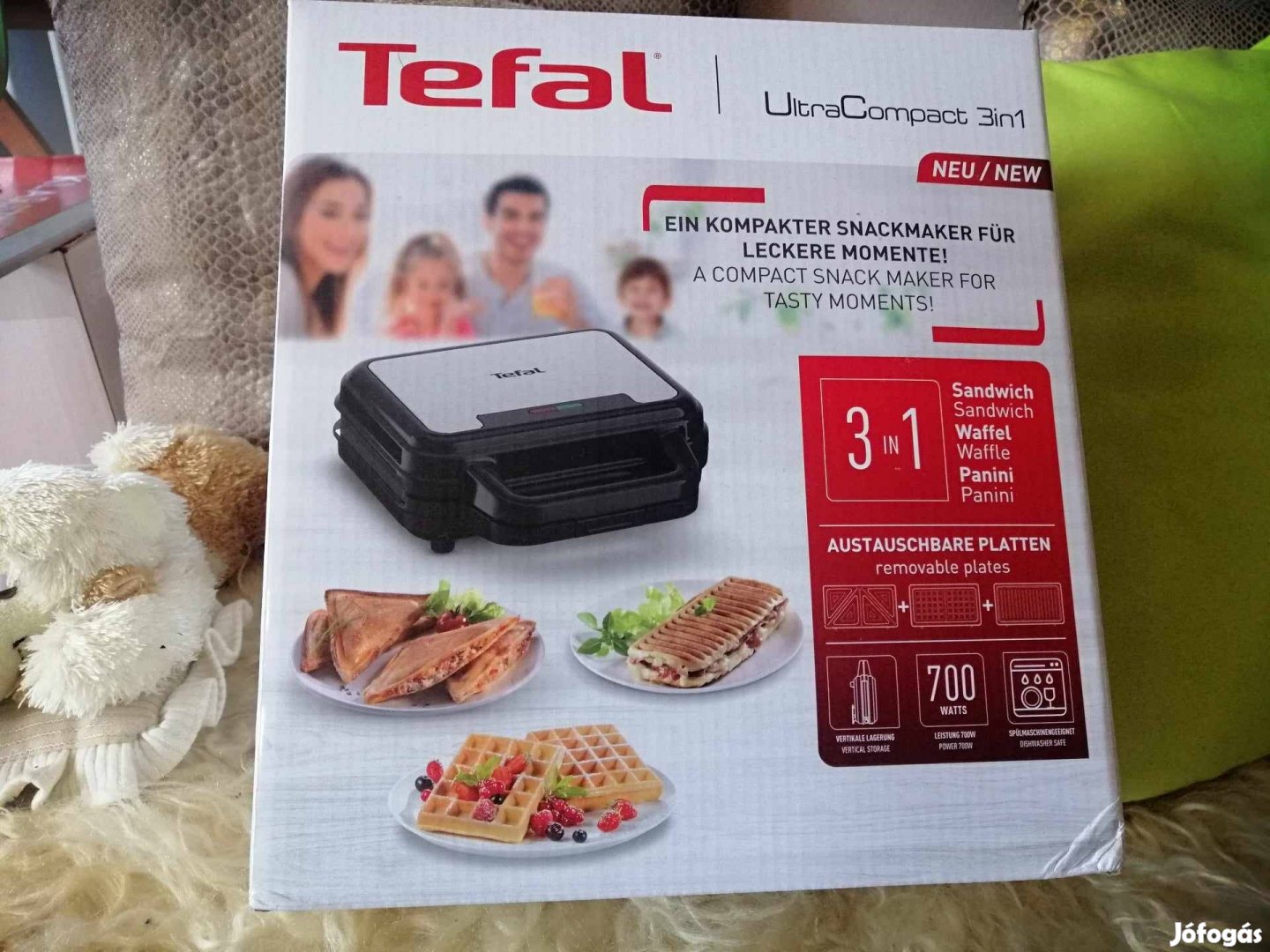 Tefal Ultracompact 3in1 SW383D10 szendvicssütő