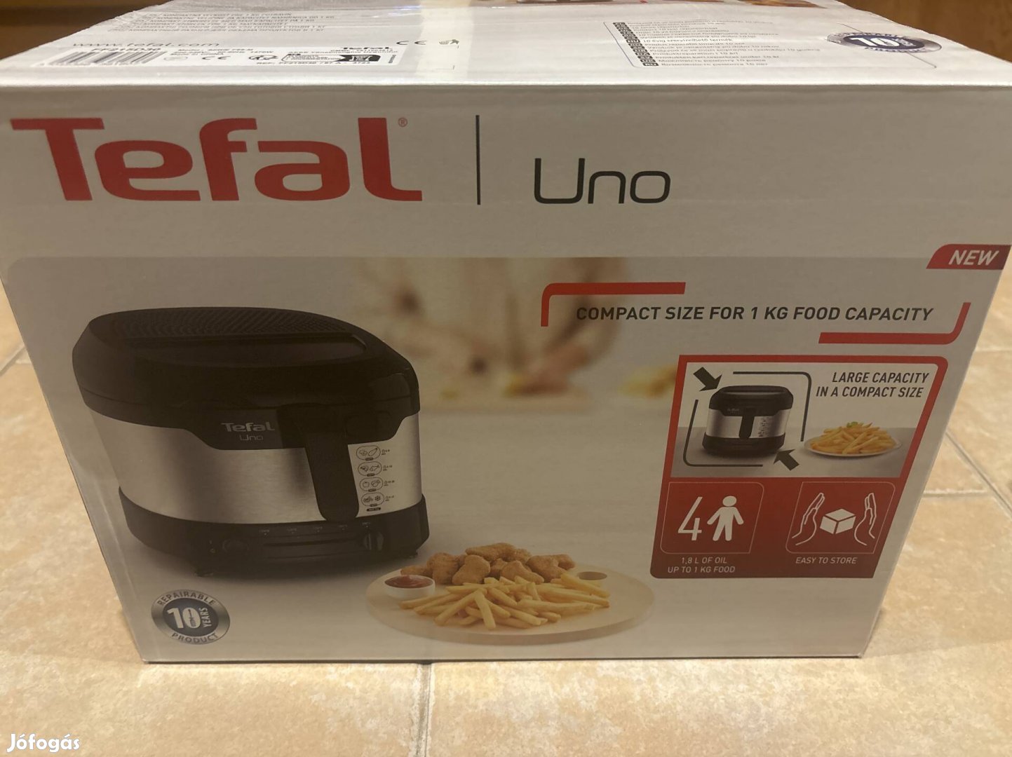 Tefal Uno olajsütő FF215D30 bontatlan Új garanciával