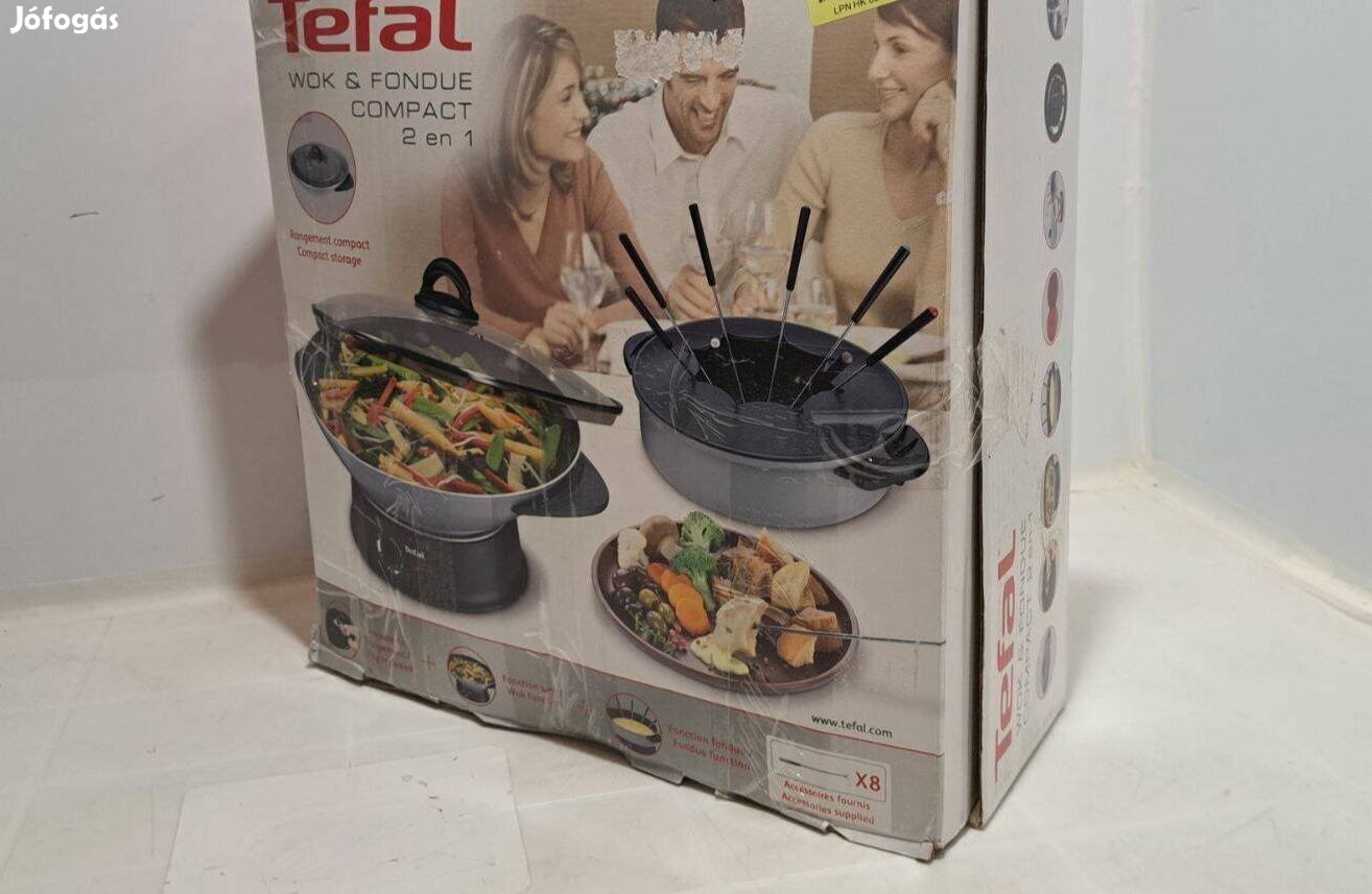 Tefal Wok Fondue WK302013, elektromos wok, új