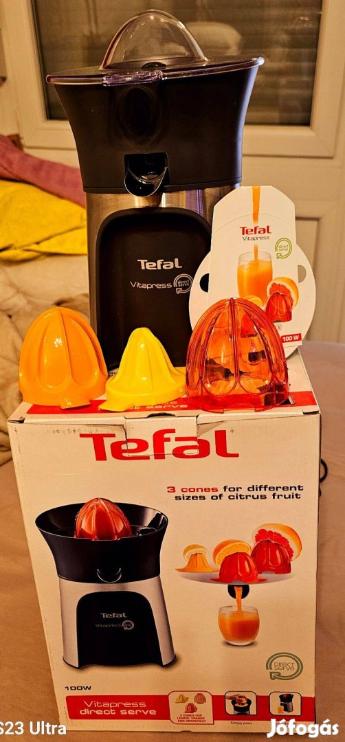 Tefal ZP603D38 Vitapress Direct Serve Citrusfacsaró, 100 W, Automatiku