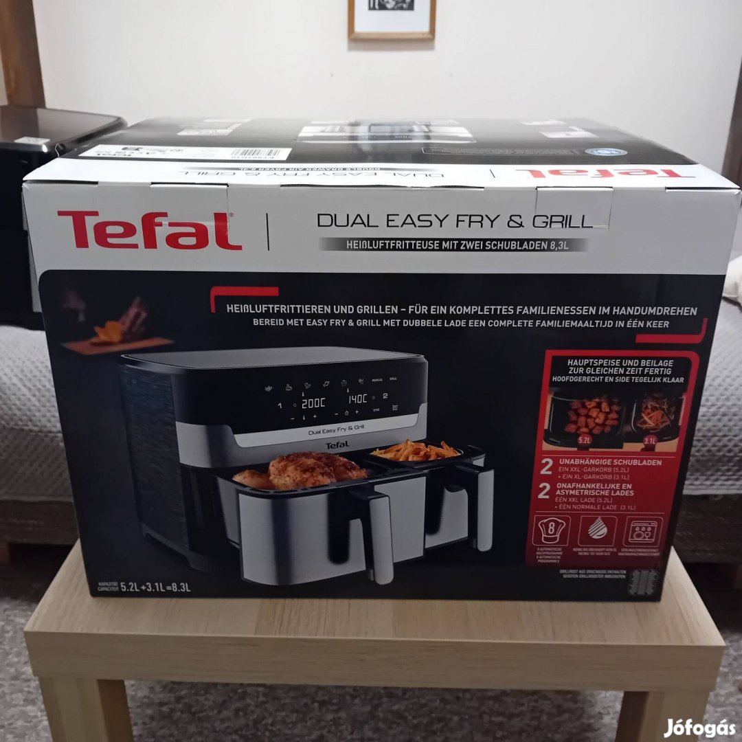 Tefal dual easy fry&grill air fryer, forrólevegős sütő