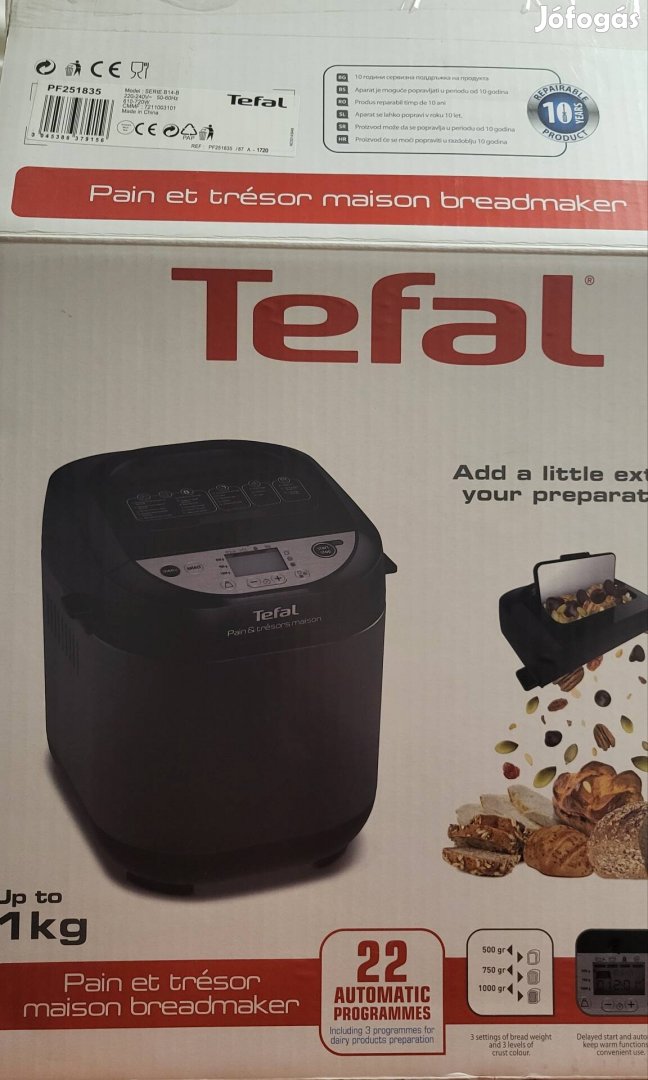 Tefal kenyérsütőgép 