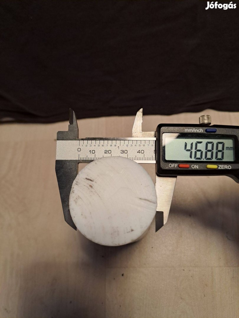 Teflon köranyag, teflon rúd , tömör átm 46,8 - 175 mm
