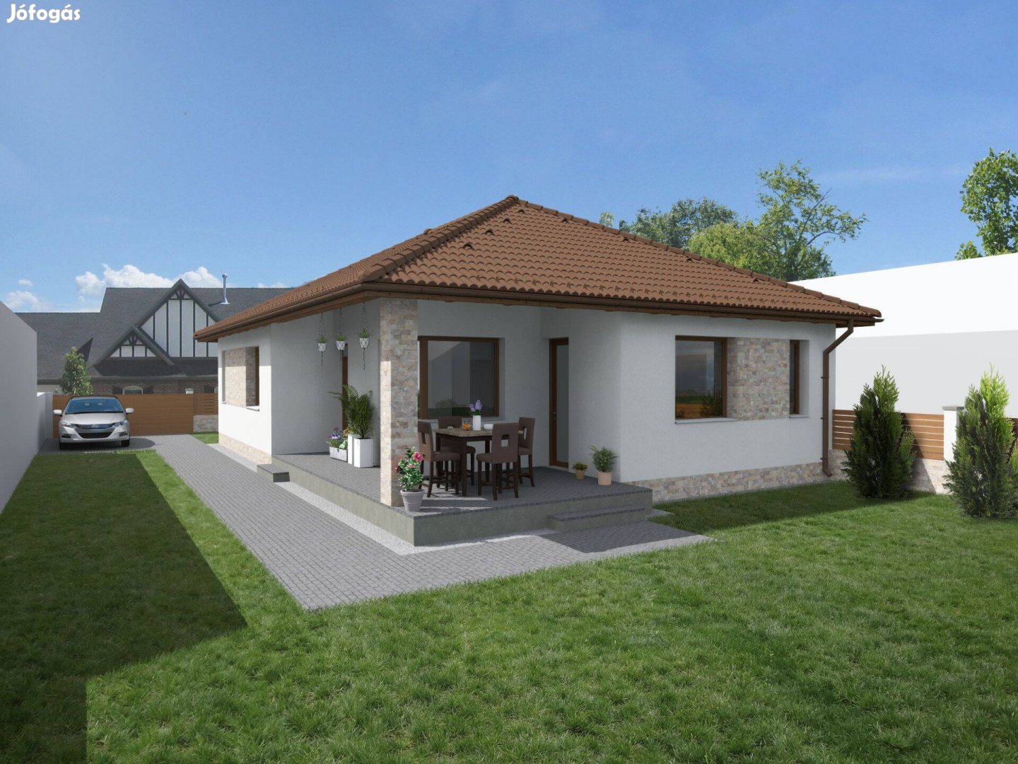 Téglaépításű Családiház megrendelhető, saját telekre