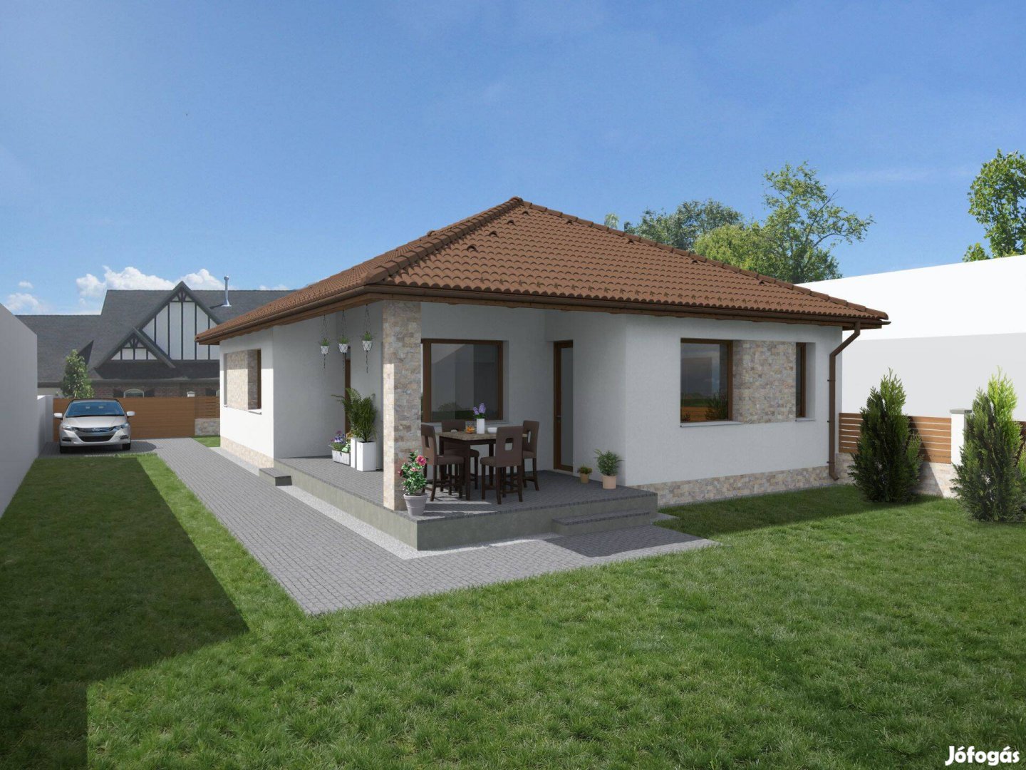 Téglaépításű Családiház megrendelhető, saját telekre