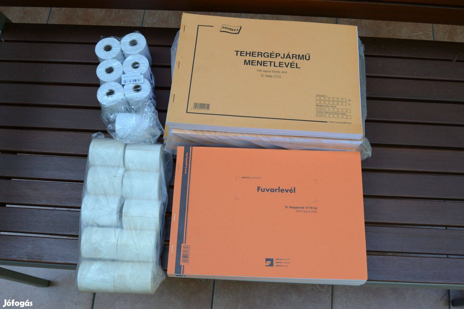 Tehergépkocsi menetlevél 100 lap A/4 D.Gépj.21/új Pátria+Fuvarlevél 50