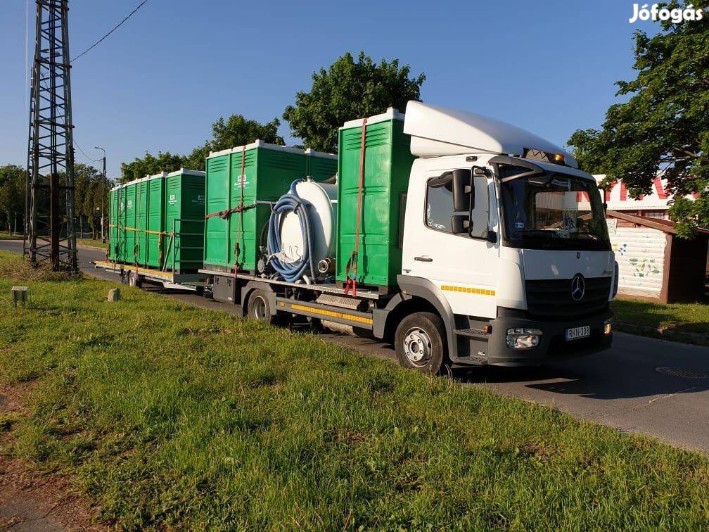 Tehergépkocsivezető - mobil wc kiszállításra