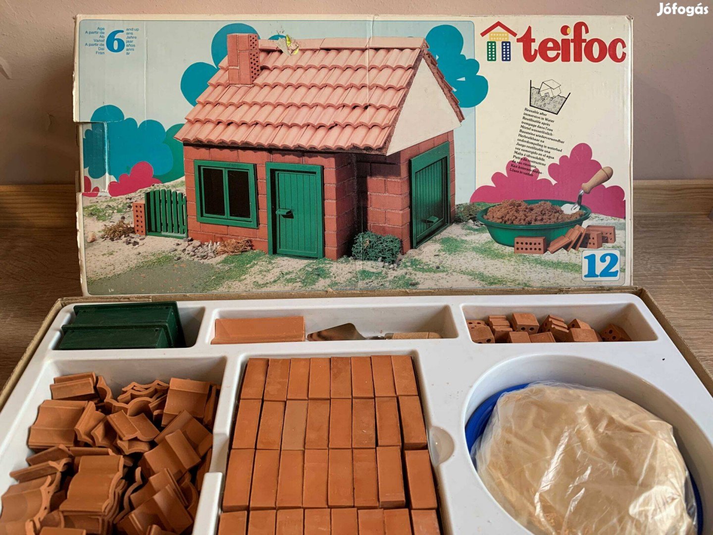 Teifoc tégla építőjáték - ház építő játék