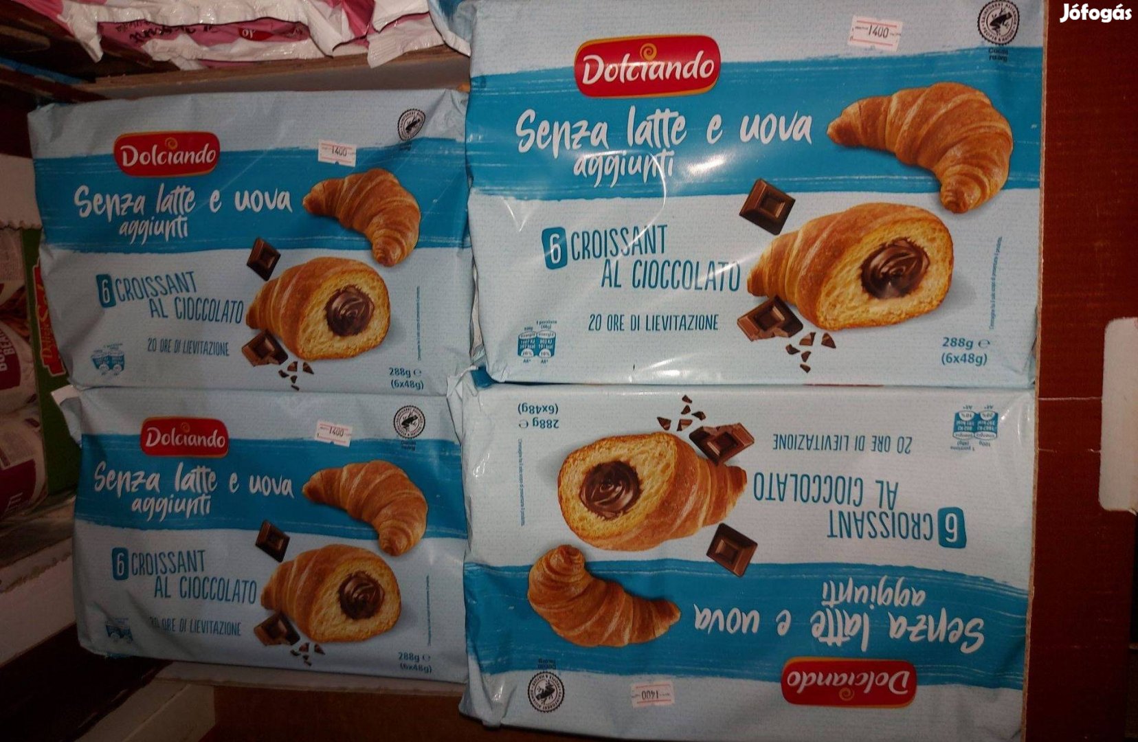 Tej és Tojásmentes Csokis Croissant 6 darabos