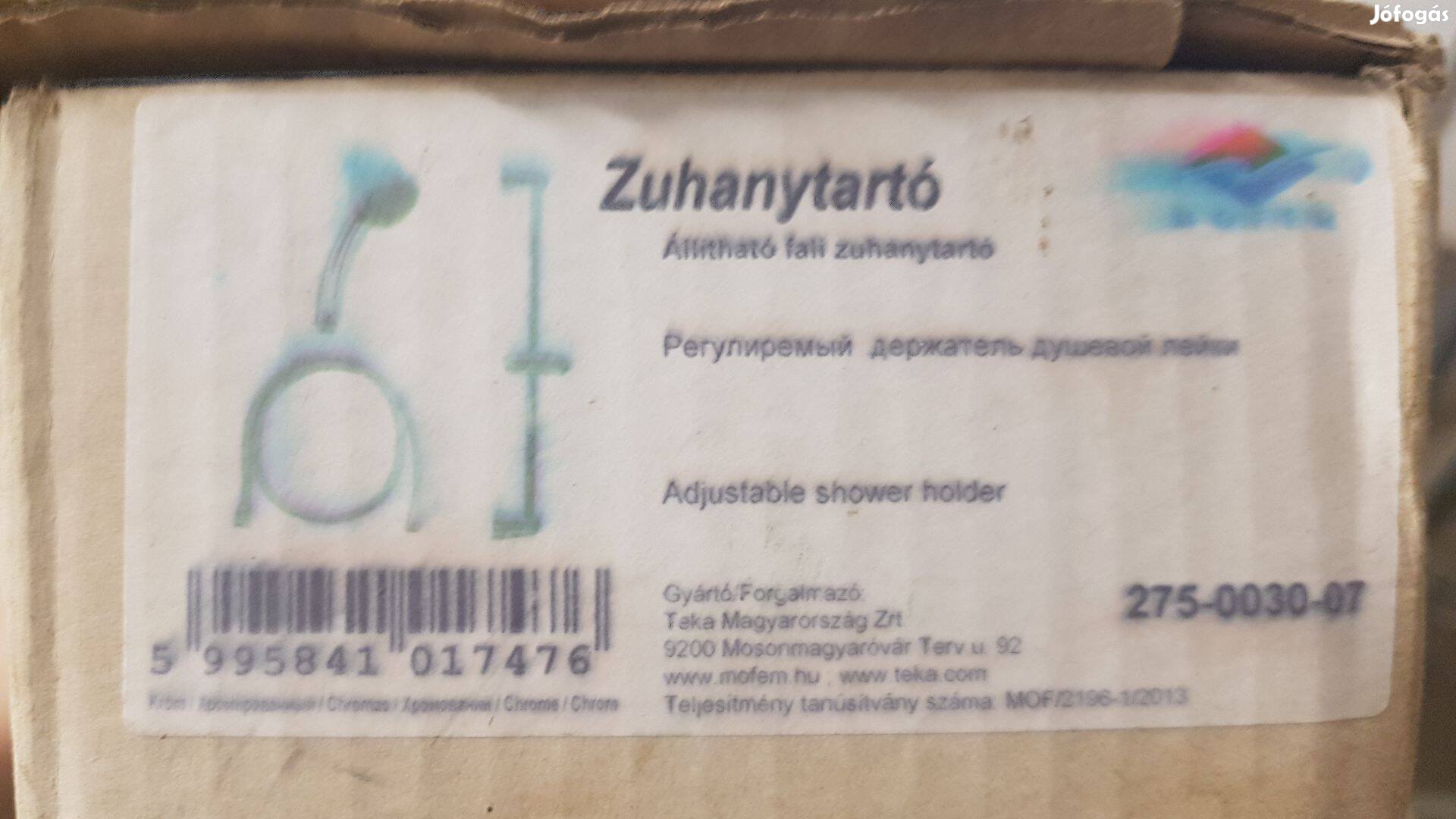 Teka állítható fali zuhanytartó zuhanyszettel