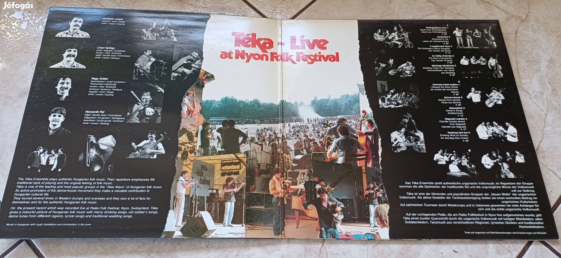 Téka bakelit hanglemez