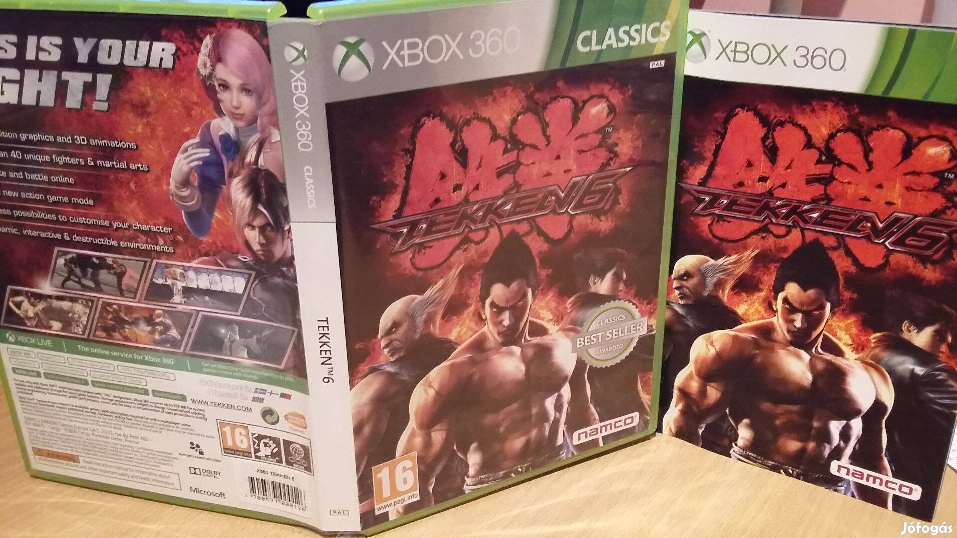 Tekken 6 - eredeti xbox360/ONE játéklemez