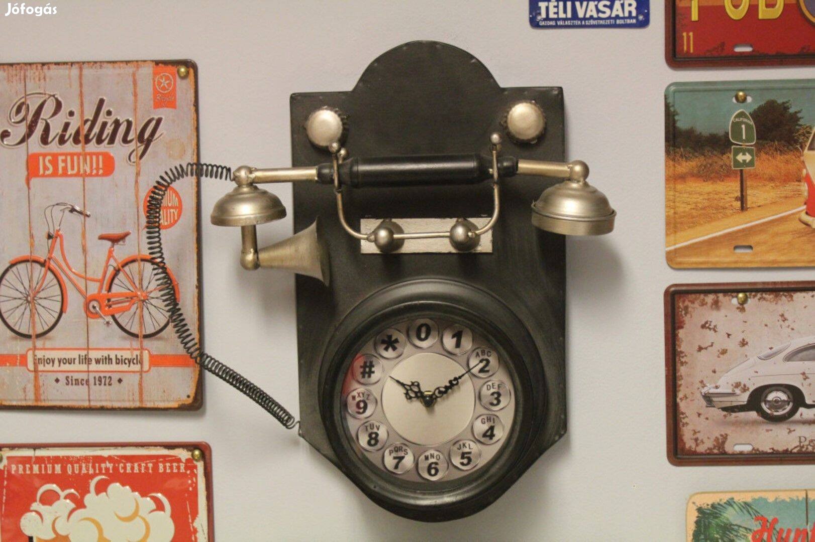 Telefon formájú vintage óra (26999)